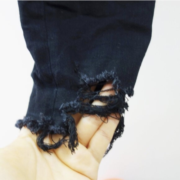 AEO The Dream Jean High Rise Distressed Black Jegging Jeans (10R) EUC - Picture 9 of 12